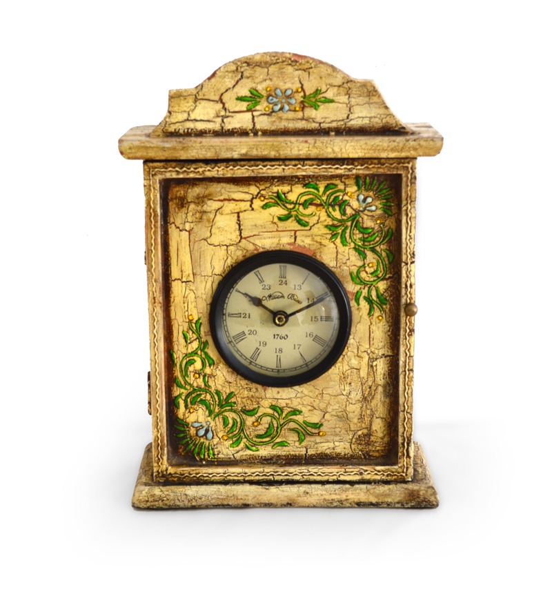 Antique Wooden Table Clock Cum Key Box by Market Finds Online Vintage Style Clocks Home