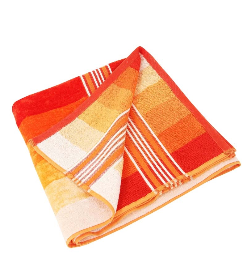 Aqua Pearl Handy Orange Cotton Bath Towel Orange by Aqua Pearl Online