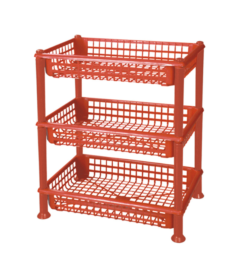 Aristo Red Plastic Rack by Aristo Online Racks Housekeeping Pepperfry Product