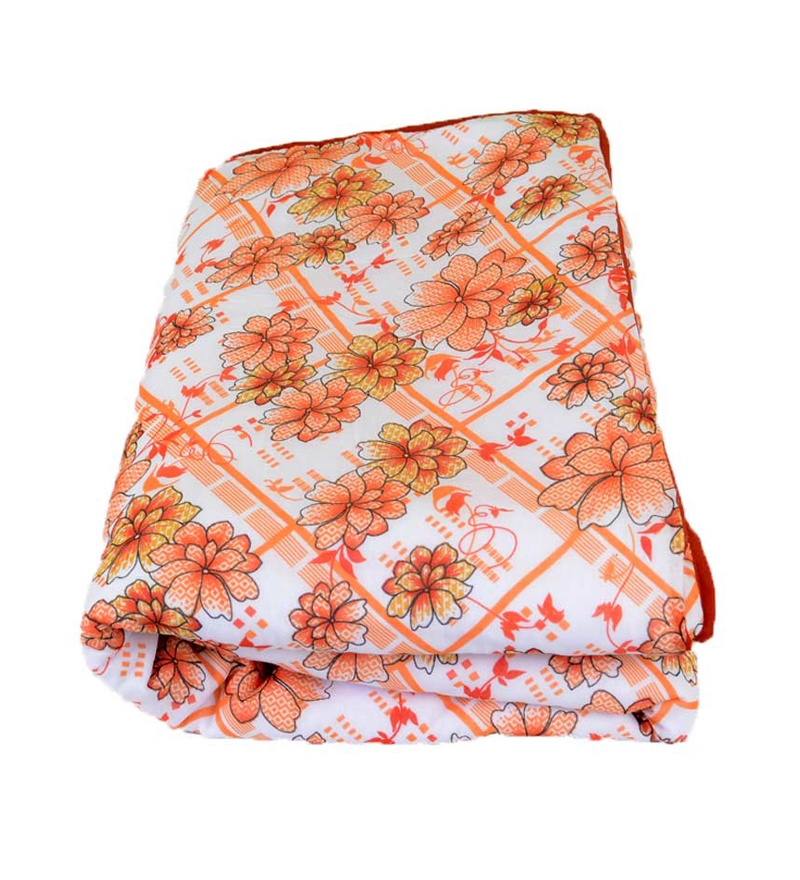 Bombay Dyeing Blooms Orange Dohar by Bombay Dyeing Online Blankets
