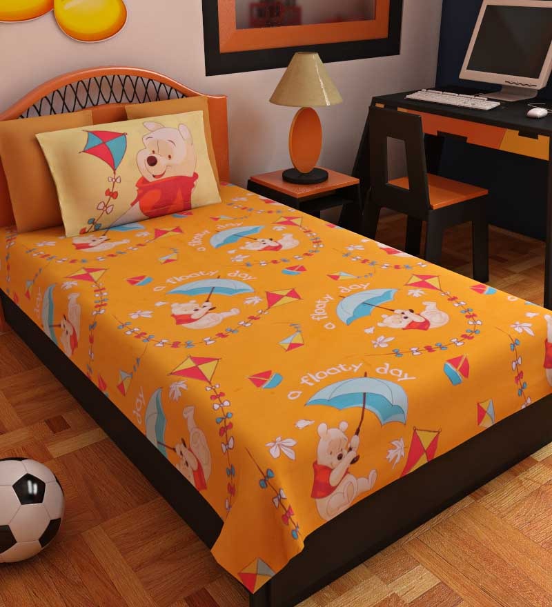Bombay Dyeing WinnieThePooh Single Bed Sheet Set by Bombay Dyeing