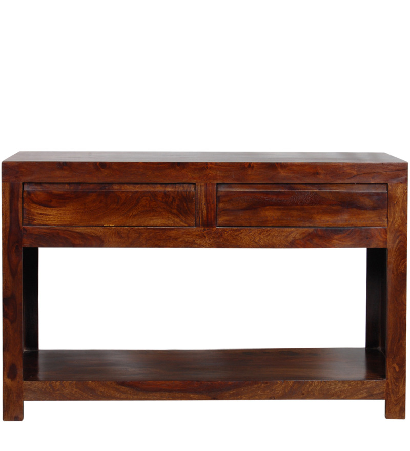 Cassia Acacia Wood Console Table by Woodsworth by Mudra Online
