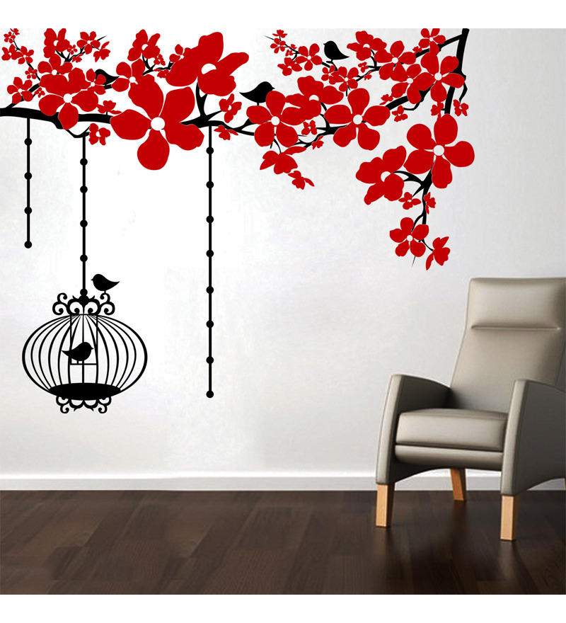Chinese Flowers Wall Decal by Creative Width Online Florals Home