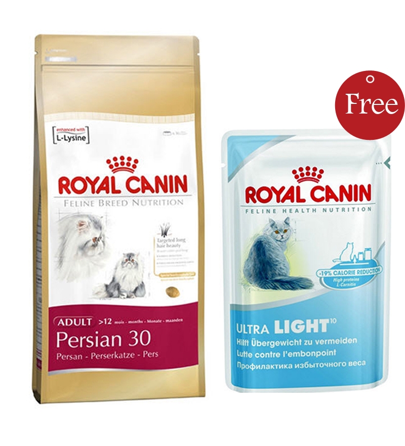COMBO - ROYAL CANIN Persian 30 Cat Food 2kg + FREE ROYAL CANIN Ultra