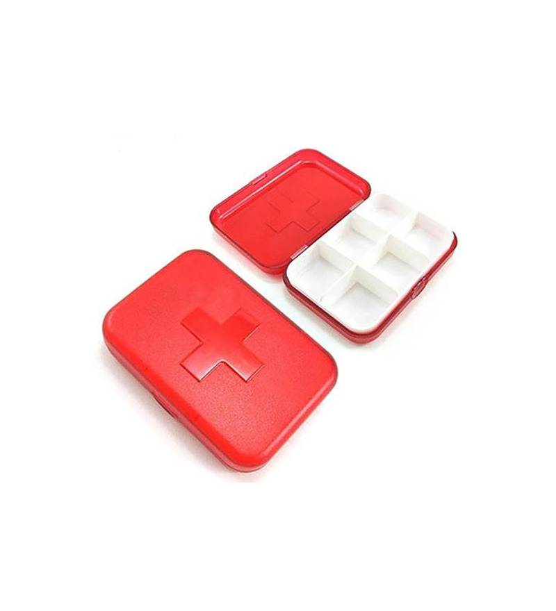 Cool Trends Travel Pill Box 8 Grid Red by Cool Trends Online Boxes