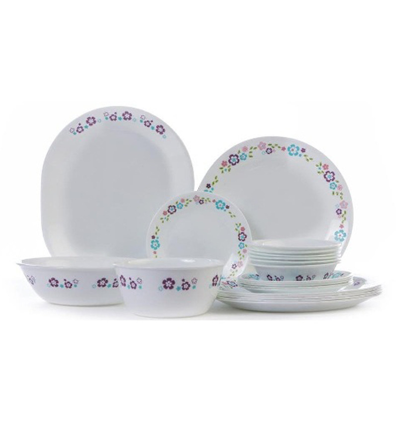 Corelle Florets Essential Series 21 Pcs Dinner Set by Corelle Online