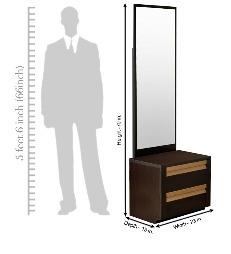 Eton Dressing Table With Full Mirror by HomeTown by HomeTown Online Contemporary Furniture