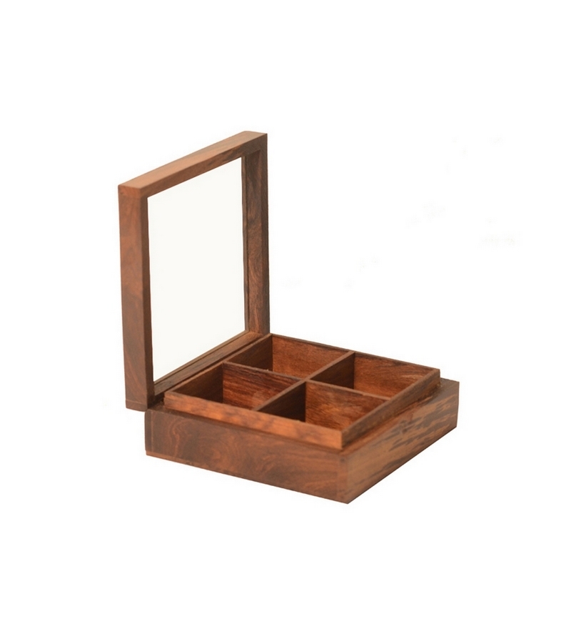 ExclusiveLane Utility Cum Knick Knack Box Brown by ExclusiveLane Online