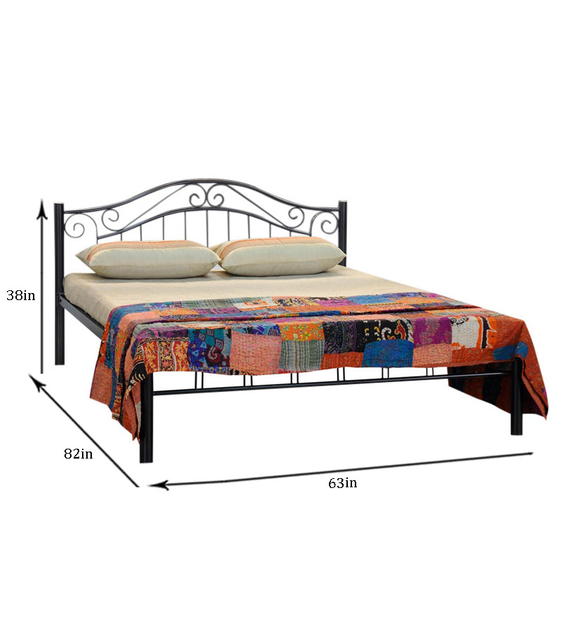 FK Metal Bed (Queen Size) Duplicate by FurnitureKraft Online Modern Furniture Pepperfry