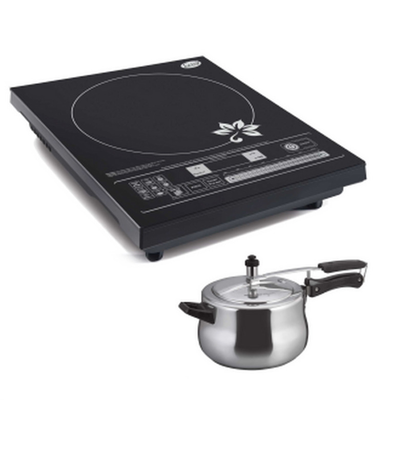 Glen GL 3075 Induction Cooker + Alda Aluminium Pressure Cooker 5Ltr. by