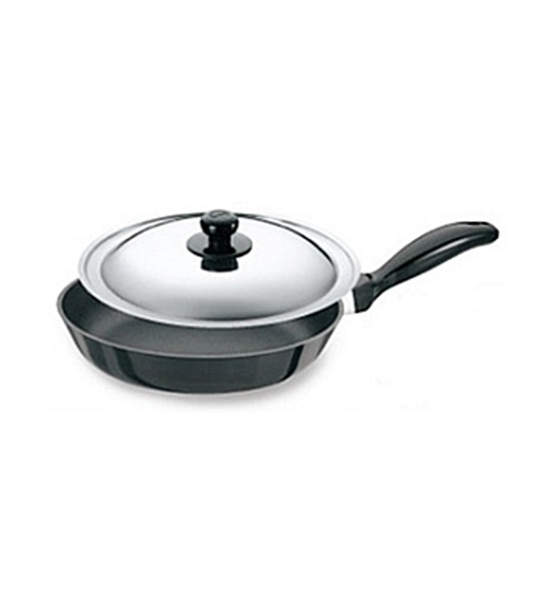 Hawkins Futura Frying Pan With Stainless Steel Lid 22 cm by Hawkins