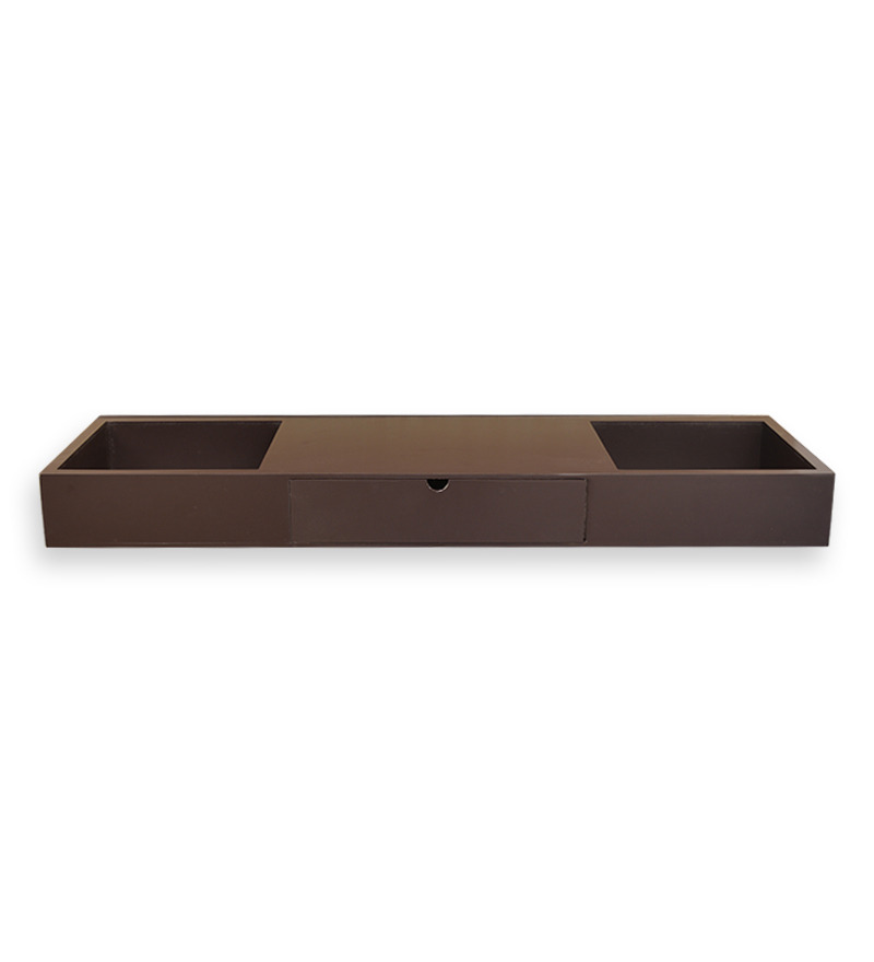 HomeTown Brown Wall Shelf with Drawer by HomeTown Online Wall Shelves