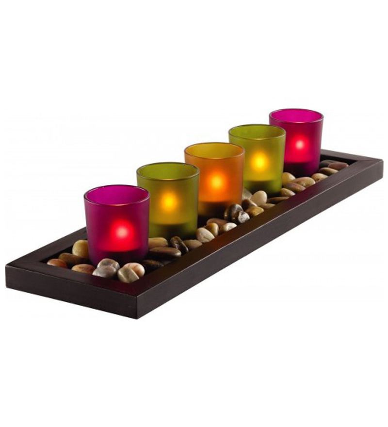 Jewel Tone Candle Set by Market Finds Online Candles Home Decor