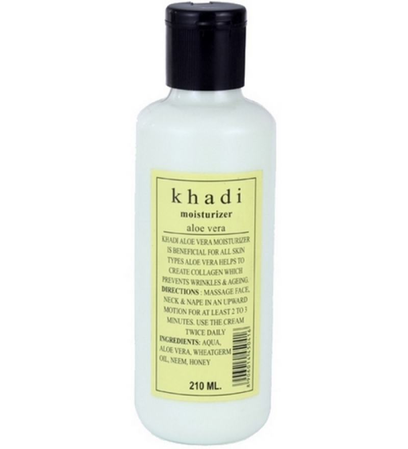 Khadi Moisturizer Aloevera 210 ml Pack Of 2 by Khadi Online