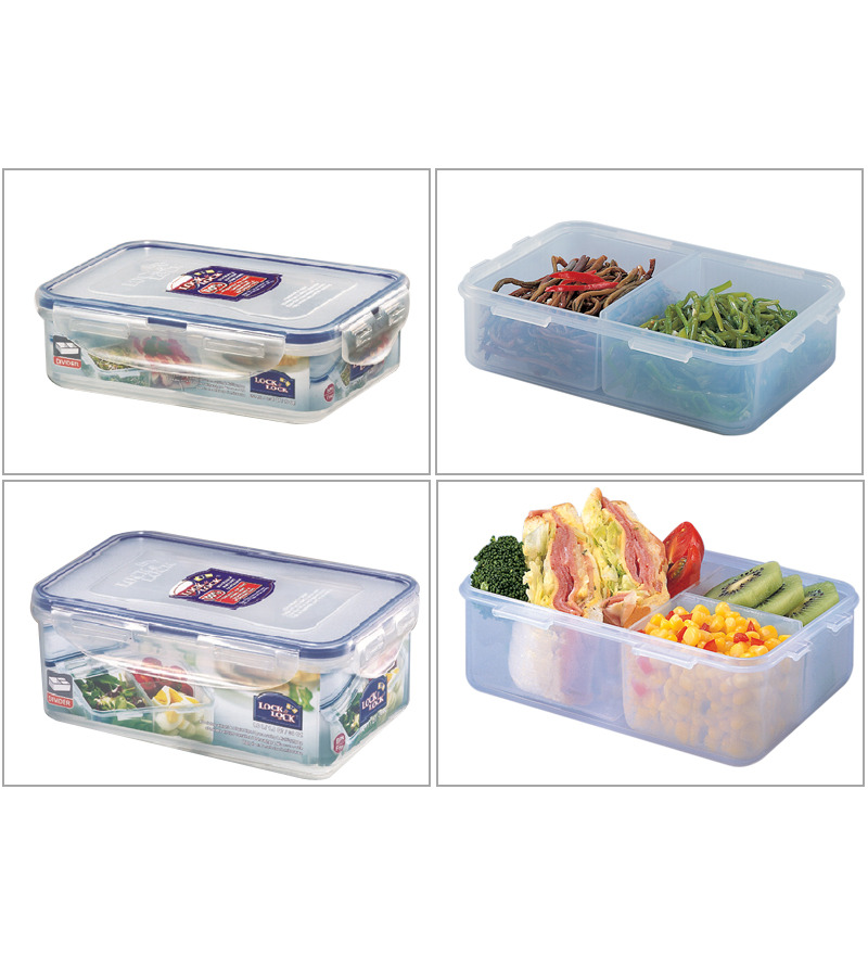 Lock & Lock Classic Rectangular Divider Food Storage Container by Lock