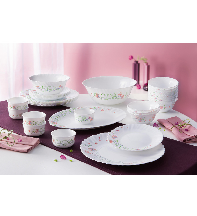 Luminarc Pink Glory 33 Pcs Feston Dinner Set by Luminarc Online