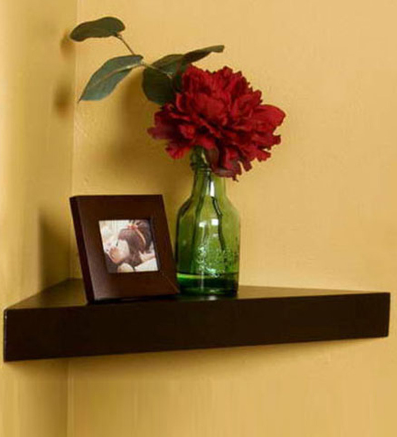 Metal Style Brown Corner Wall Shelf by Metal Style Online Corner