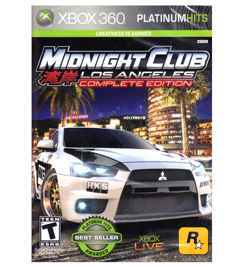 Midnight Club Los Angeles For Xbox 360 by Take 2 Online Game CDs