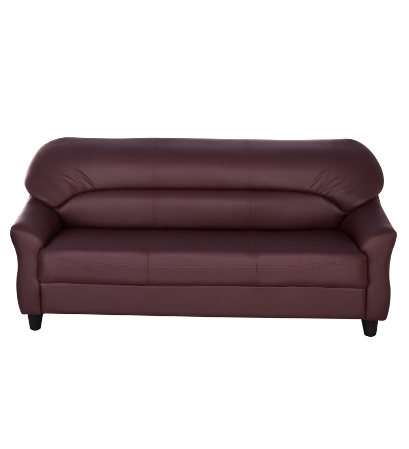 Nilkamal Auckland Brown Three Seater Sofa by Nilkamal Online Three