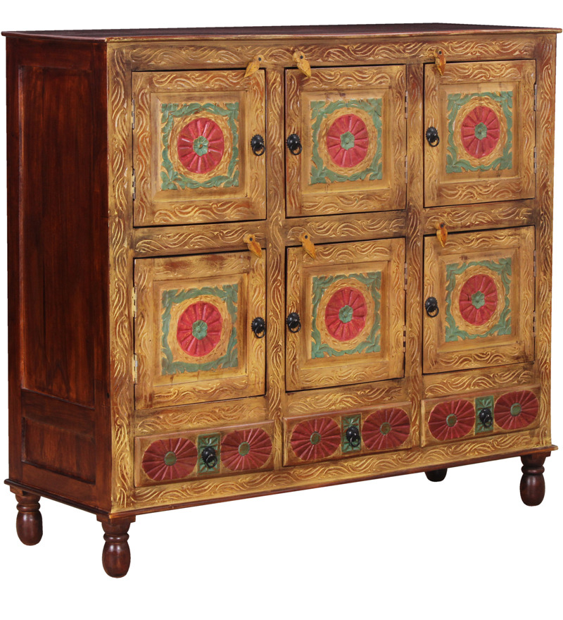 Niramitra Sideboard in Natural Mango Wood with Mudramark by Mudramark