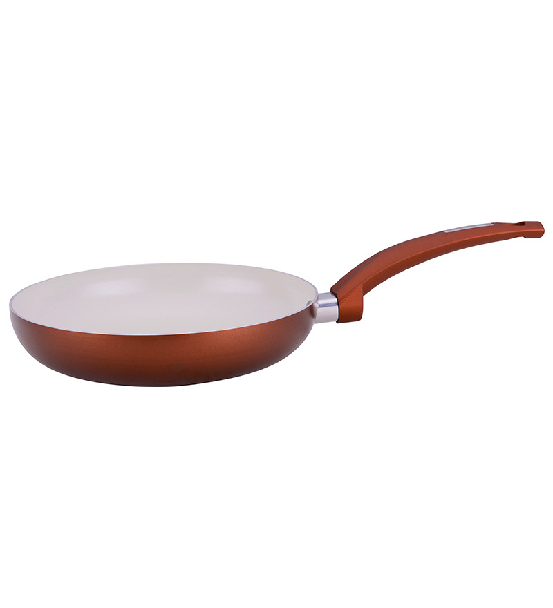 nolta Brown Ceramic Taper Pan 9.44 inch by NOLTA Online Frying Pans