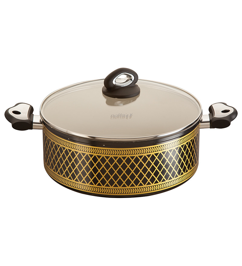 nolta Brown Ceramic Casserole with Lid 5 liter by NOLTA Online