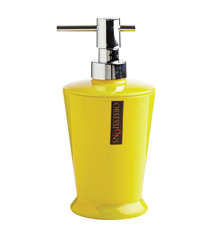 Obsessions Soap Dispenser Plastic Pump Almudena Yellow by Obsessions