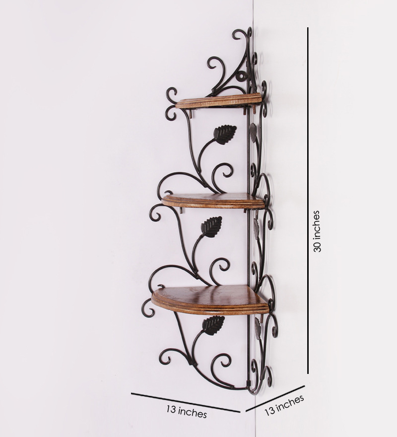 Buy Corner Brown Rack Online Colonial Wall Shelves