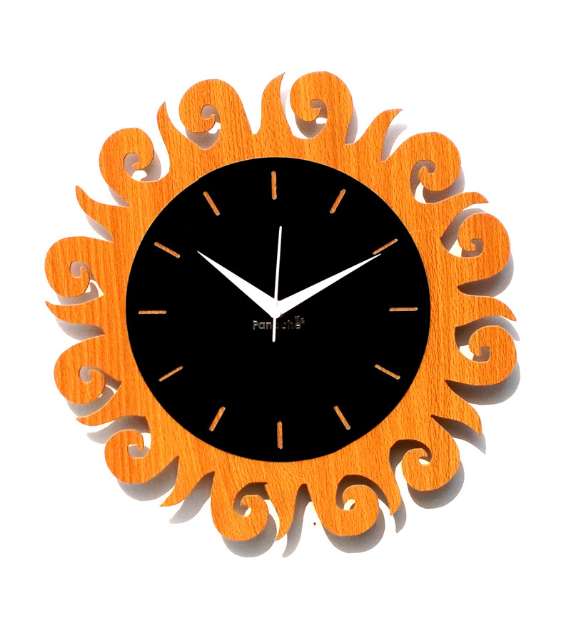 Panache Multi Colored Flower Wall Clock by Panache Online