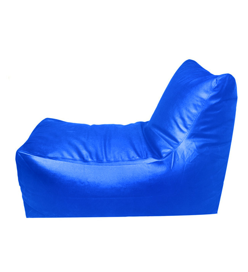 Pebbleyard XXL Lounger Blue Bean Bag Chair (With Beans) by Pebbleyard