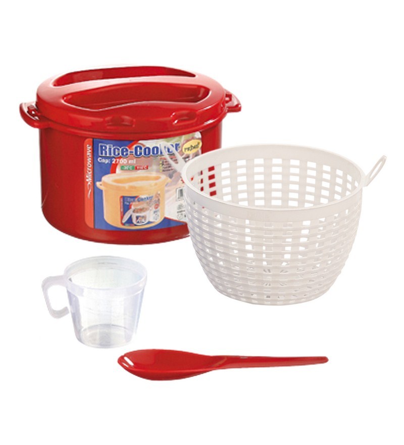 Prime Housewares Set of Four Microwave Rice Cooker Container with