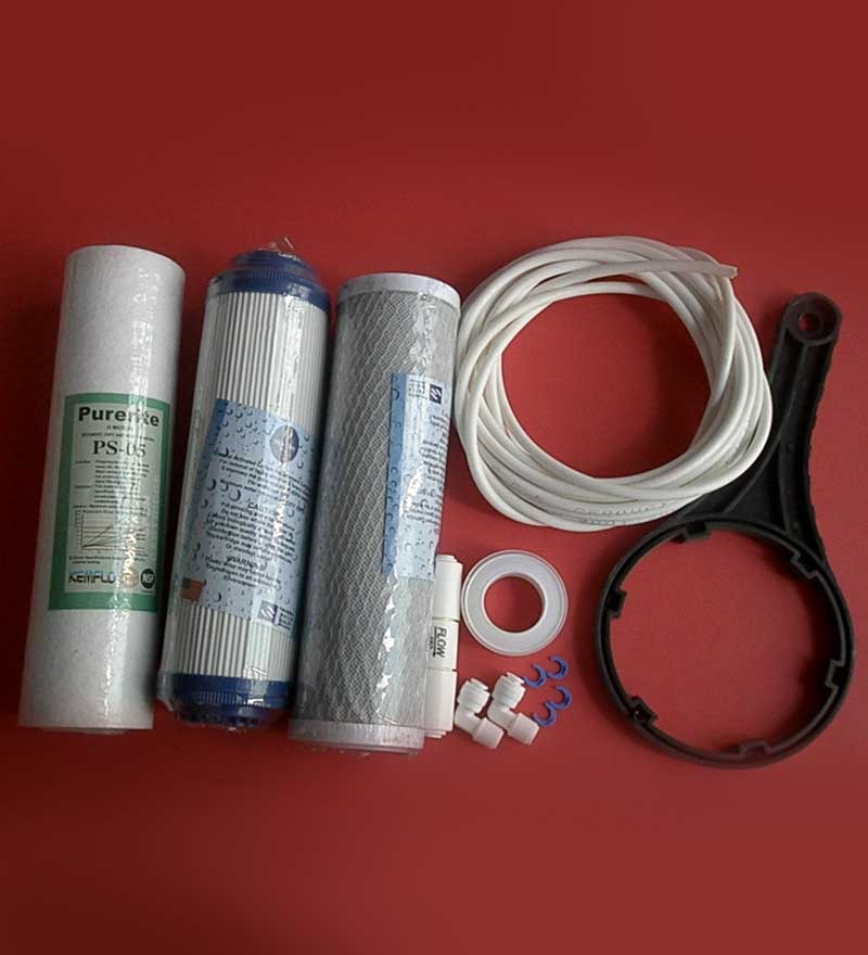 RO WATER FILTER PURIFIER COMPLETE SERVICE KIT FOR UNDERSINK WALLHANGING