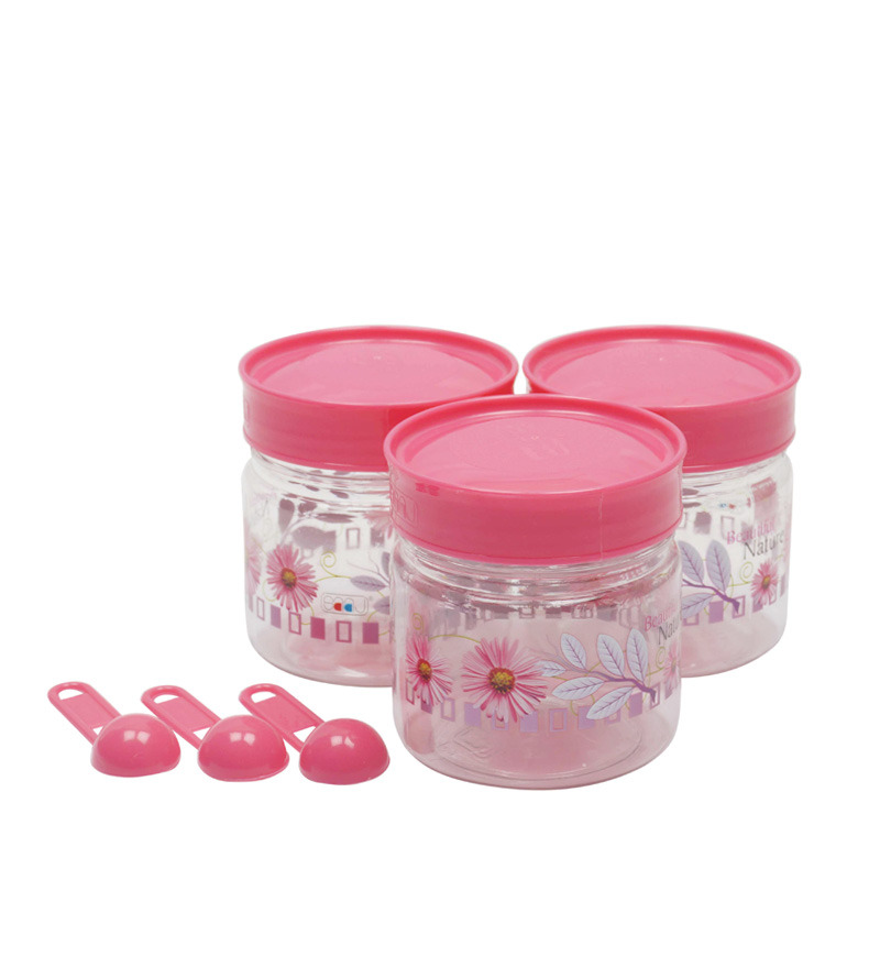 Saaj Unbreakable Pink Storage Container 250 Ml by Saaj Online