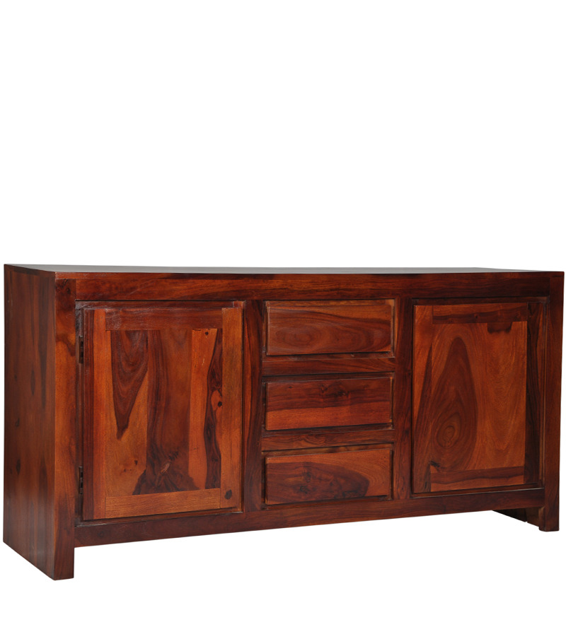 Medellin Solid Wood Sideboard in Honey Oak Finish by Woodsworth by
