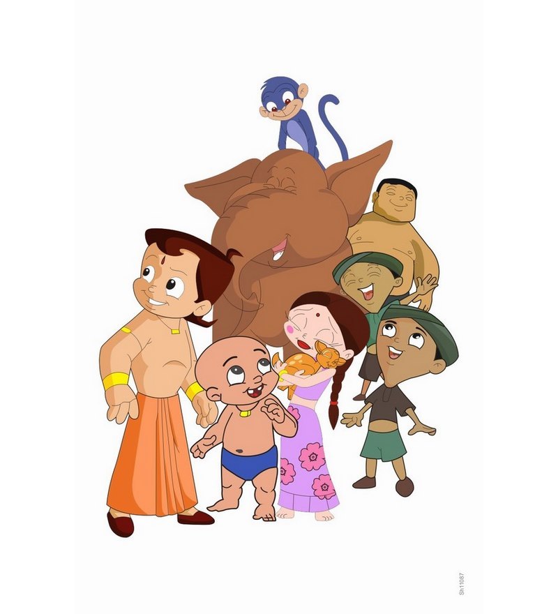 Shopisky Wall Sticker - Chhota Bheem Gang by Shopisky Online - Other