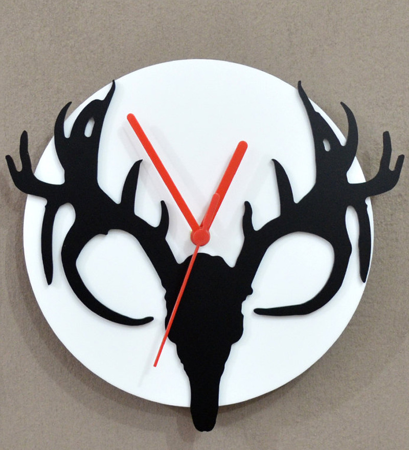 Silhouette Deer Wall Clock by Silhouette Online Contemporary Clocks
