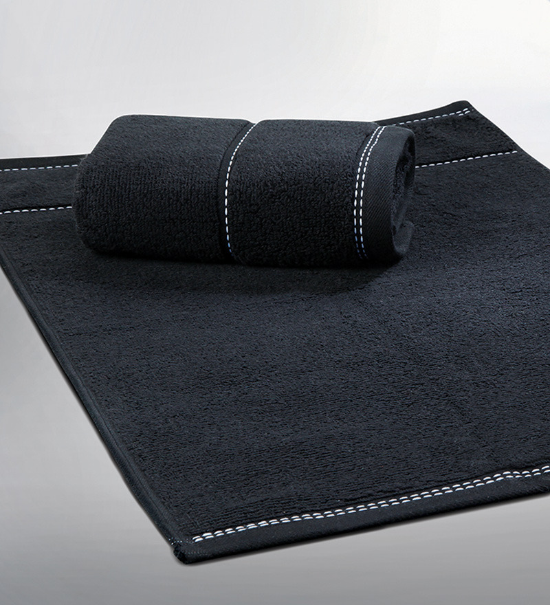Spread Air Black Cotton Hand Towel by Spread Online Hand Towel Towels Pepperfry Product