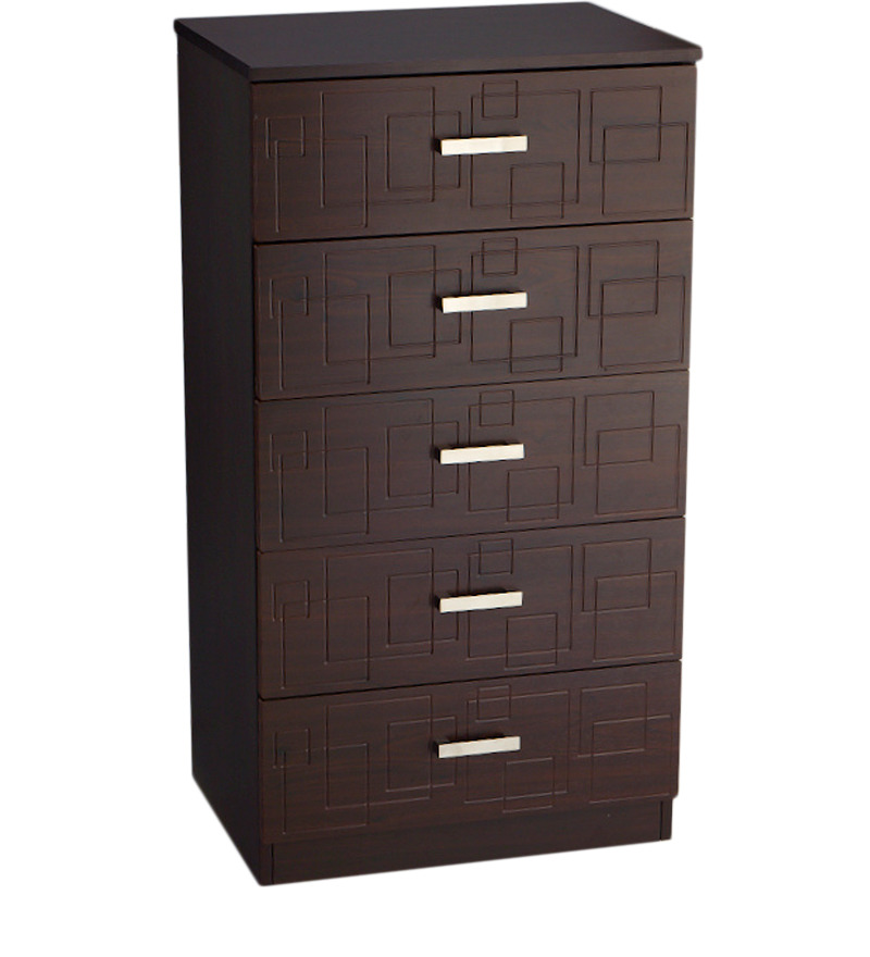Squadro Chest Of Drawer in Cinnamon Colour by Godrej Interio by Godrej