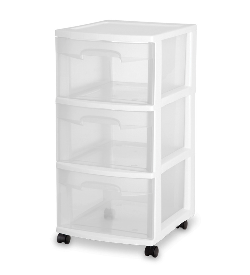 Sterilite 3 Drawer CartWhite by Sterilite Online