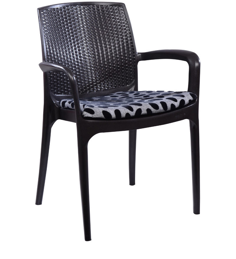 Texas Deluxe Arm Chair in Black Colour by Supreme by Supreme Online