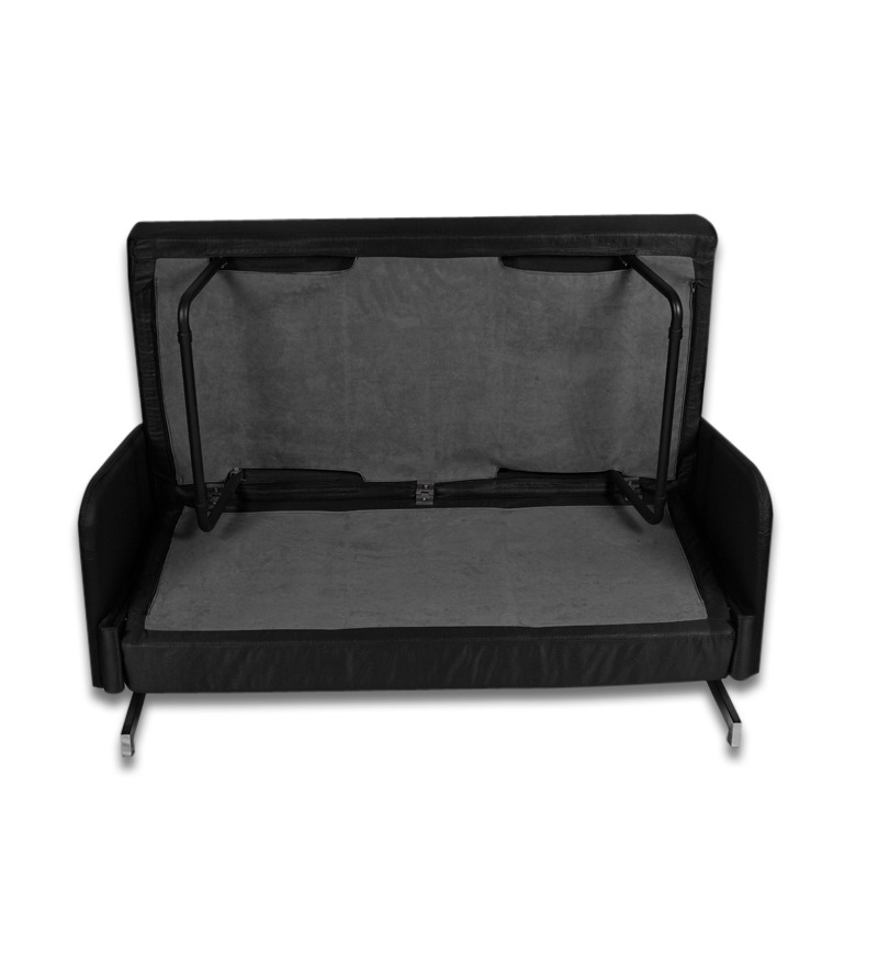 Classic Black Sofa cum bed by Ventura by Ventura Online Fabric