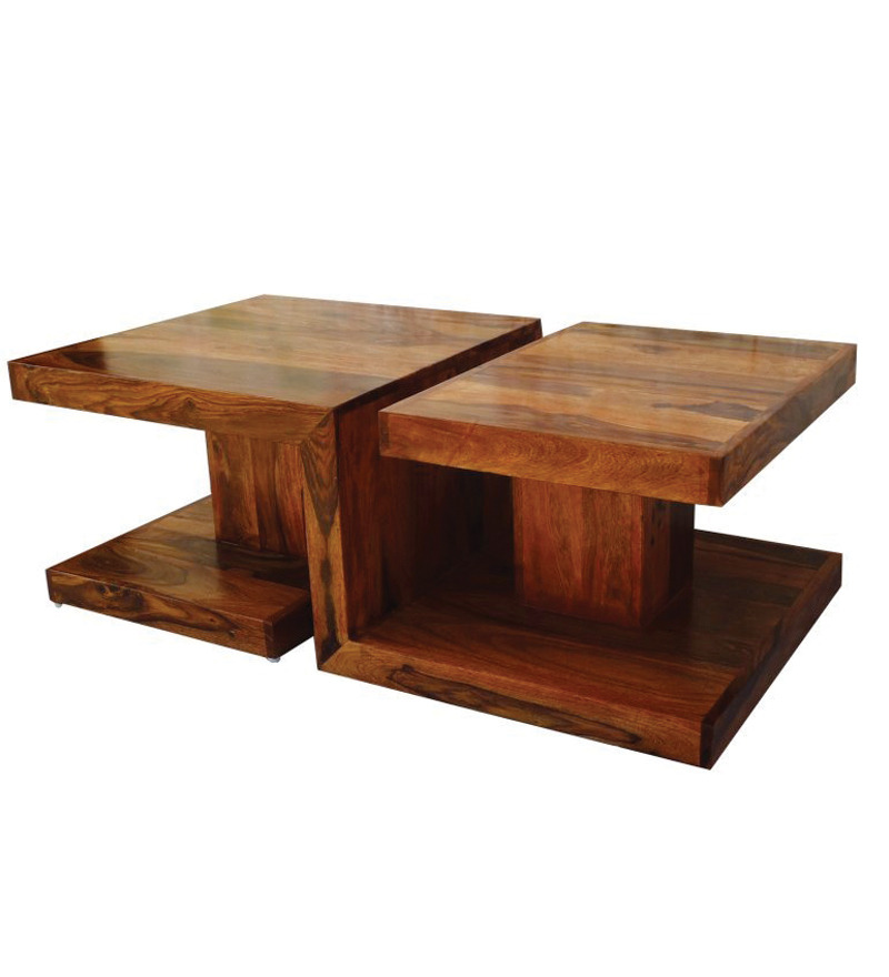 Geometric Coffee Table by Wood Dekor by Wood Dekor Online