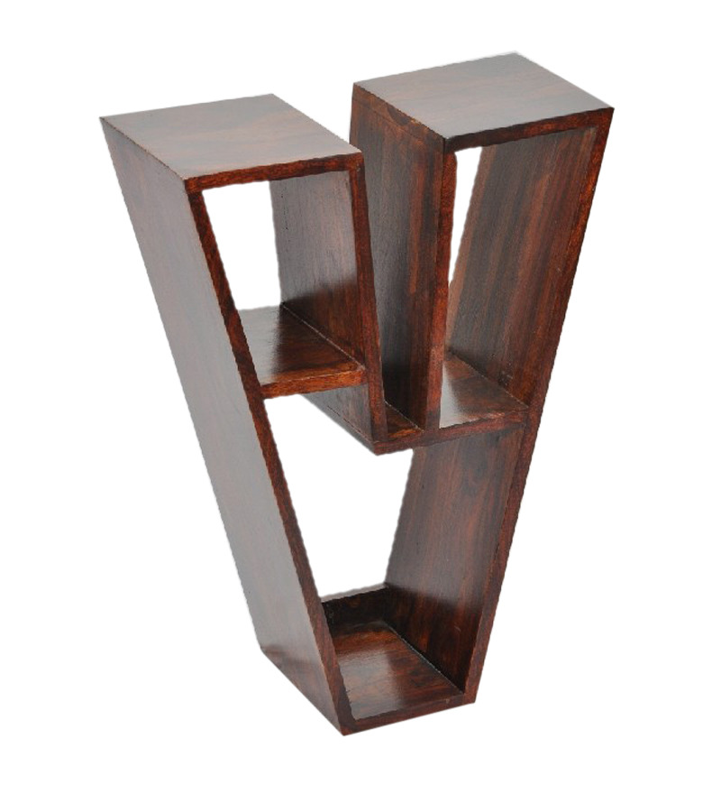 Wood Dekor V Shaped Wall Shelf by Wood Dekor Online Wall Shelves Home Decor Pepperfry Product