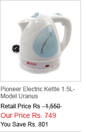 Pioneer Electric Kettle 1.5L- Model Uranus