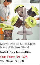 Marvel Pop up 6 Pcs Spice Rack With Tree Stand