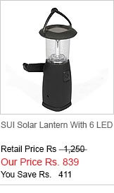 SUI Solar Lantern With 6 LED