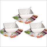 Melamine Soup Set - 18 Pcs