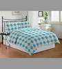 Bombay Dyeing Blue Geometrical Bed Sheet Set