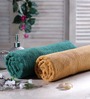 Bombay Dyeing Green Cotton Bath Towel - Set of 2