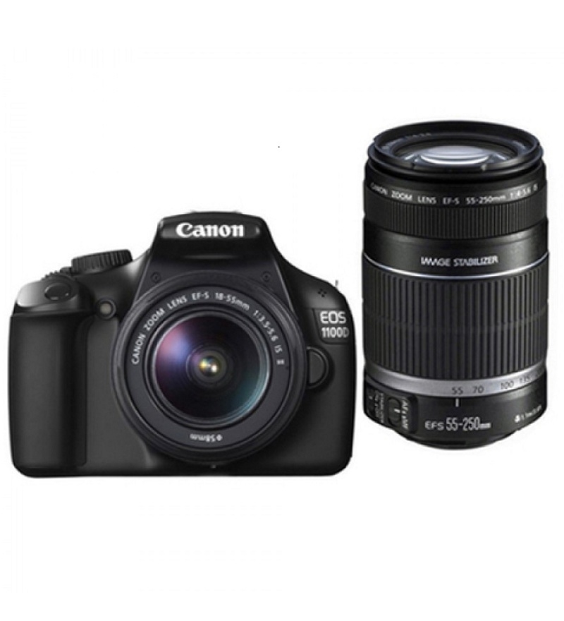 Canon EOS 1100 Body + Canon 18-55 mm Lens + 55-250 mm Lens by Canon ...